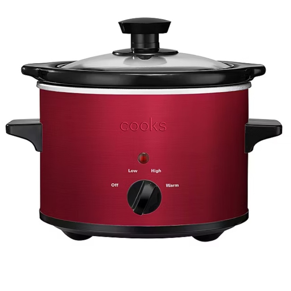 COOKS 1.5 Quart Slow Cooker in Red